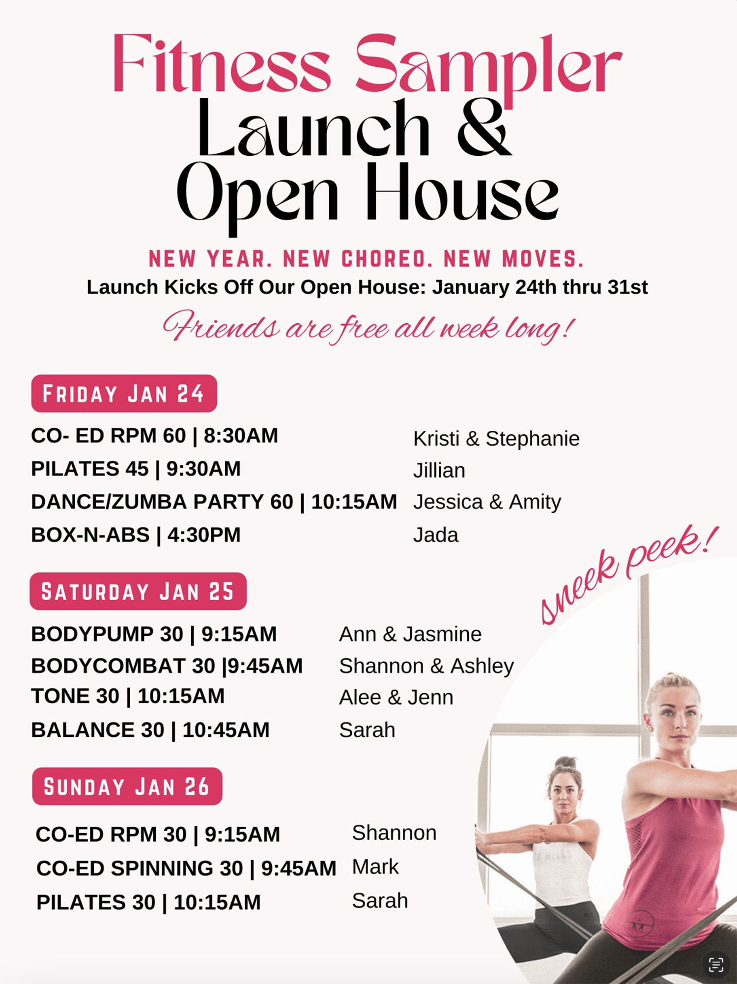 Body Boutique Class Launch - January 2025